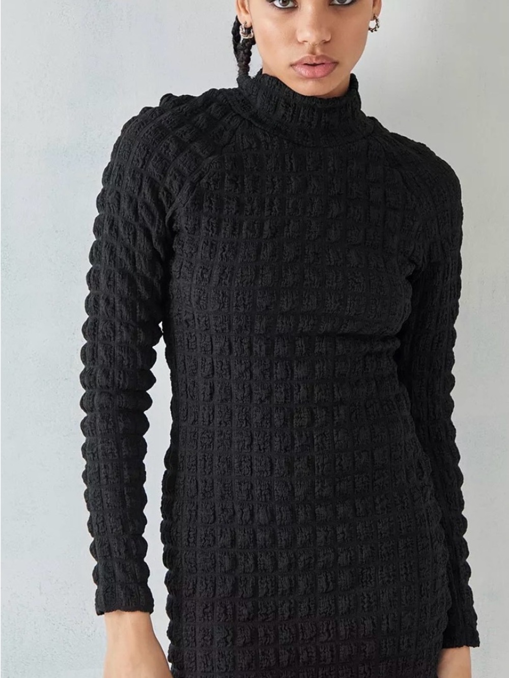 Urban Outfitters Pia Popcorn Knit Mini Dress